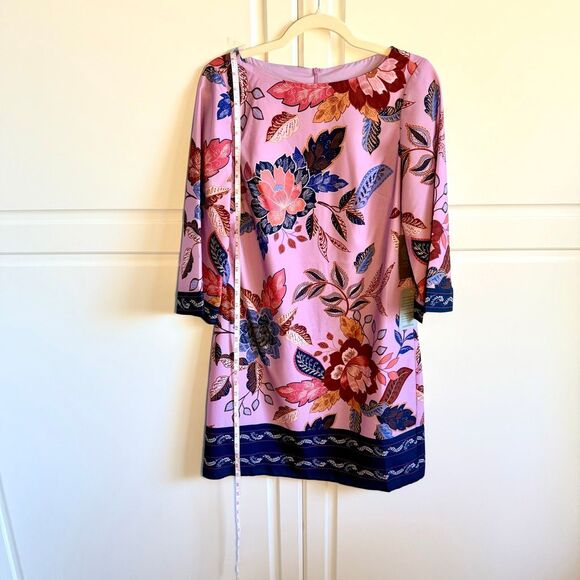 NWT Vince Camuto Flaire sleeve broder print dress in Lavender Size 4 - Picture 10 of 15